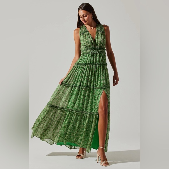ASTR The Label - Edessa Tiered Ruffle Maxi Dress